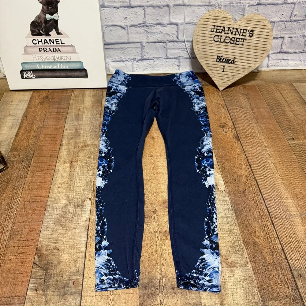 Alo Yoga Airbrush Leggings in Dark Crystal Navy blue